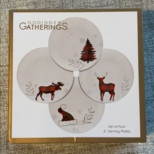 Godinger Gatherings Christmas plates